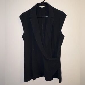 Cabi Long Black Dressy Vest Size Large